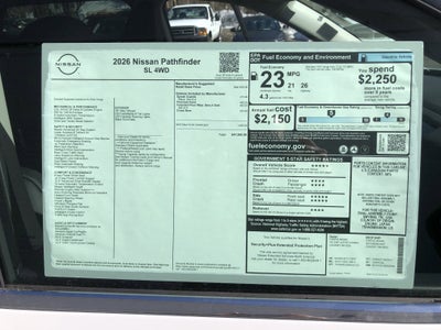 2026 Nissan Pathfinder SL