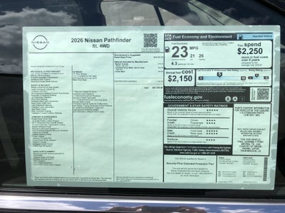 2026 Nissan Pathfinder SL