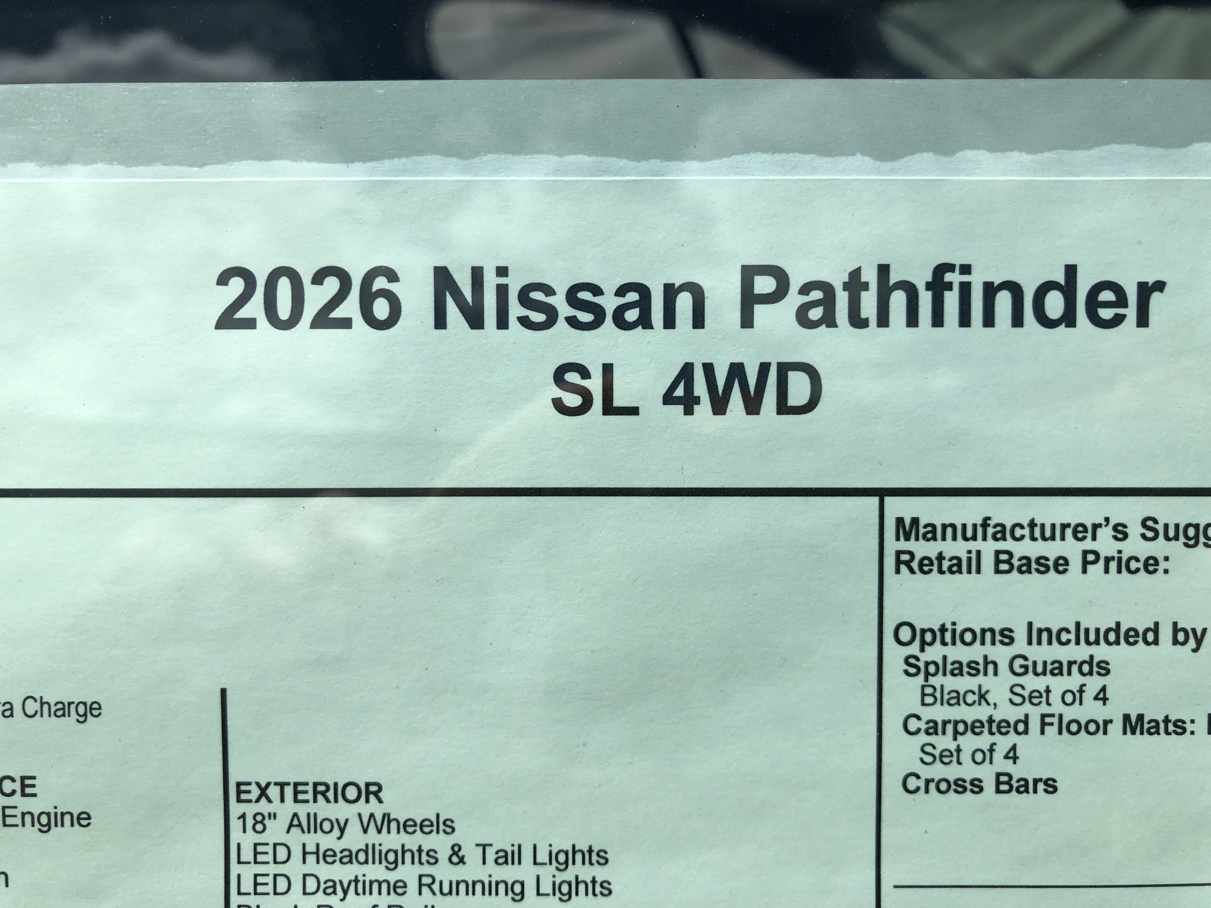 2026 Nissan Pathfinder SL