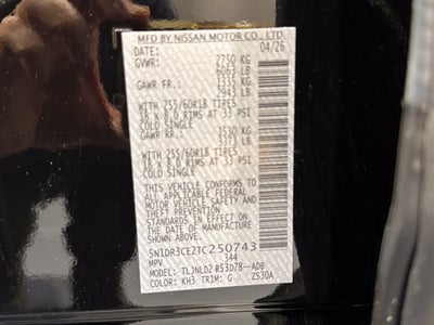2026 Nissan Pathfinder SL