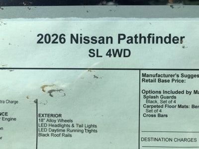 2026 Nissan Pathfinder SL