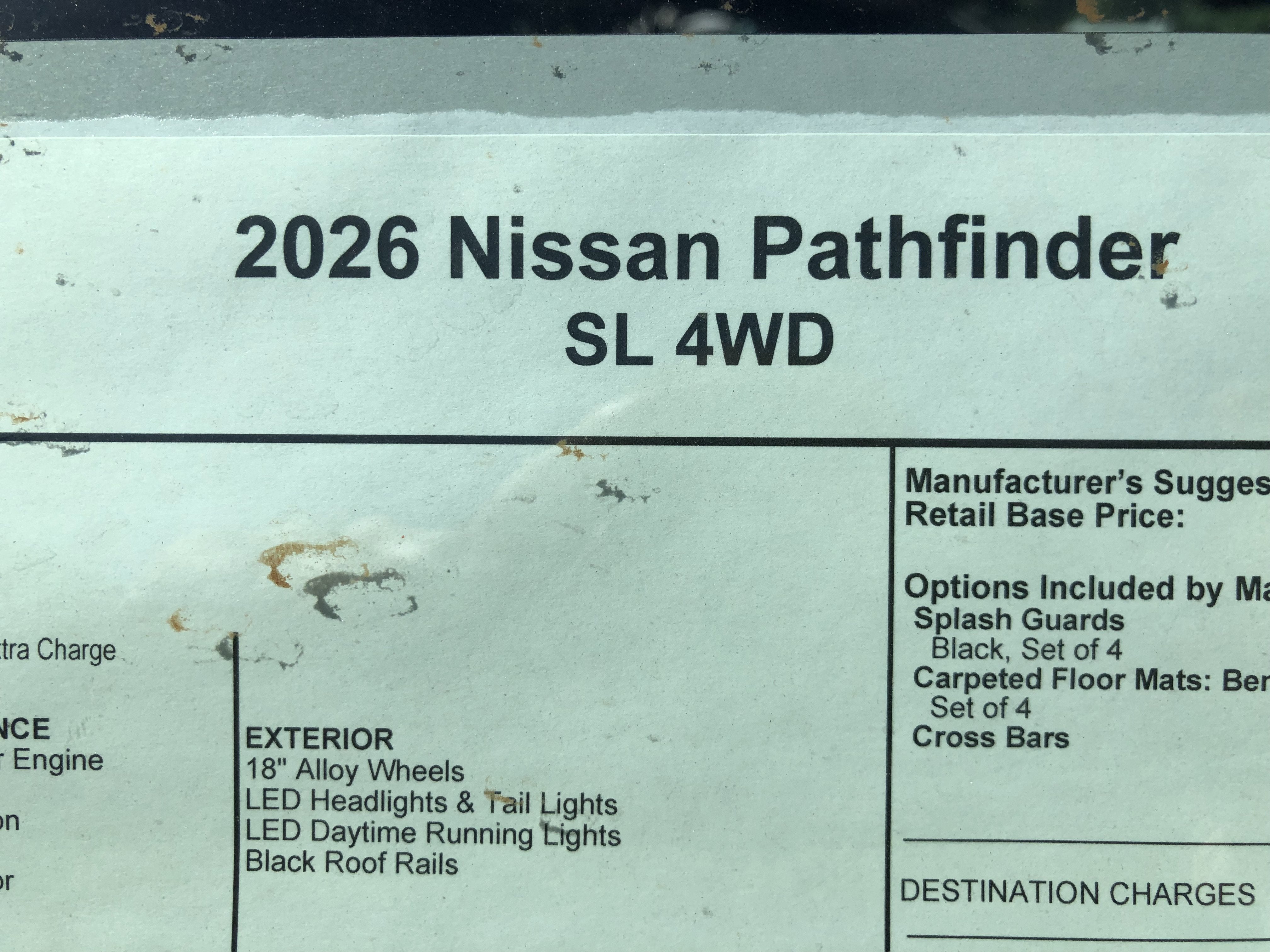 2026 Nissan Pathfinder SL
