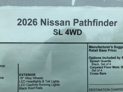 2026 Nissan Pathfinder SL