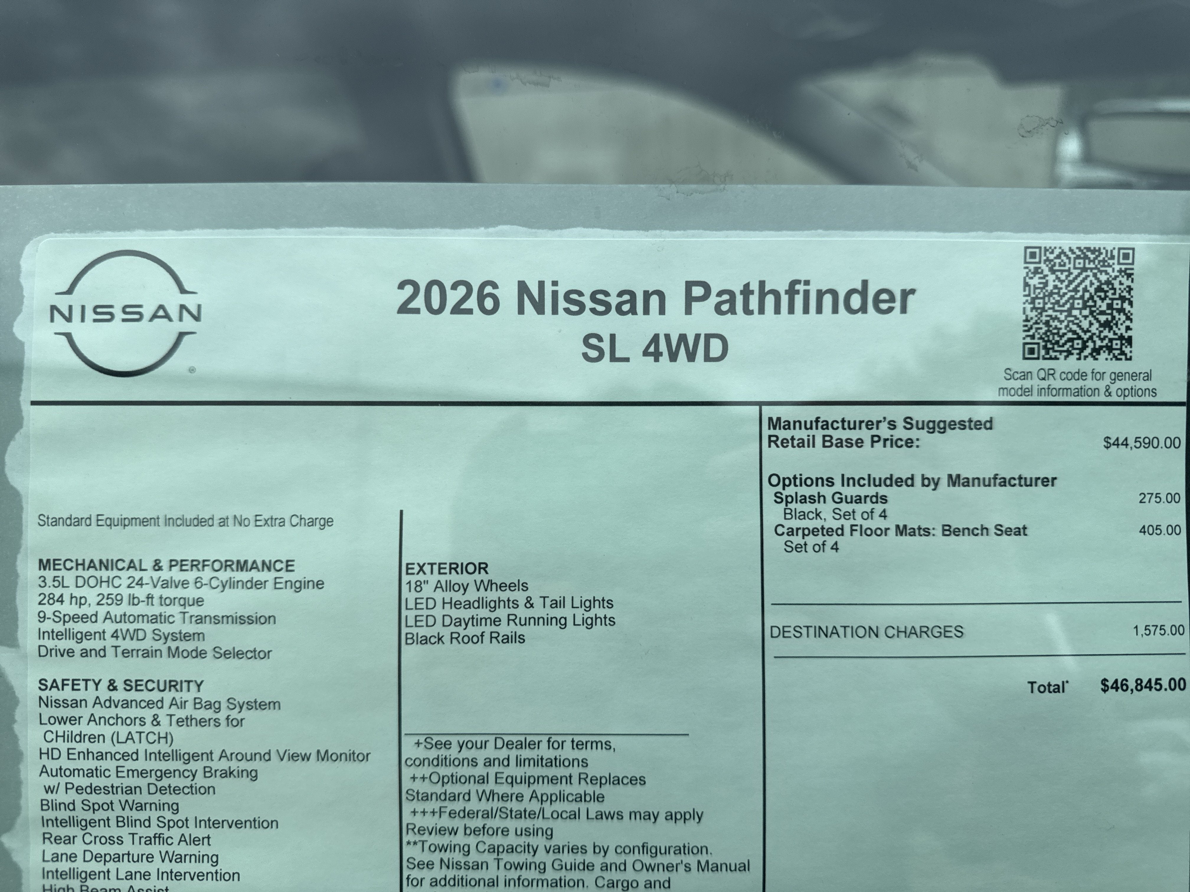 2026 Nissan Pathfinder SL