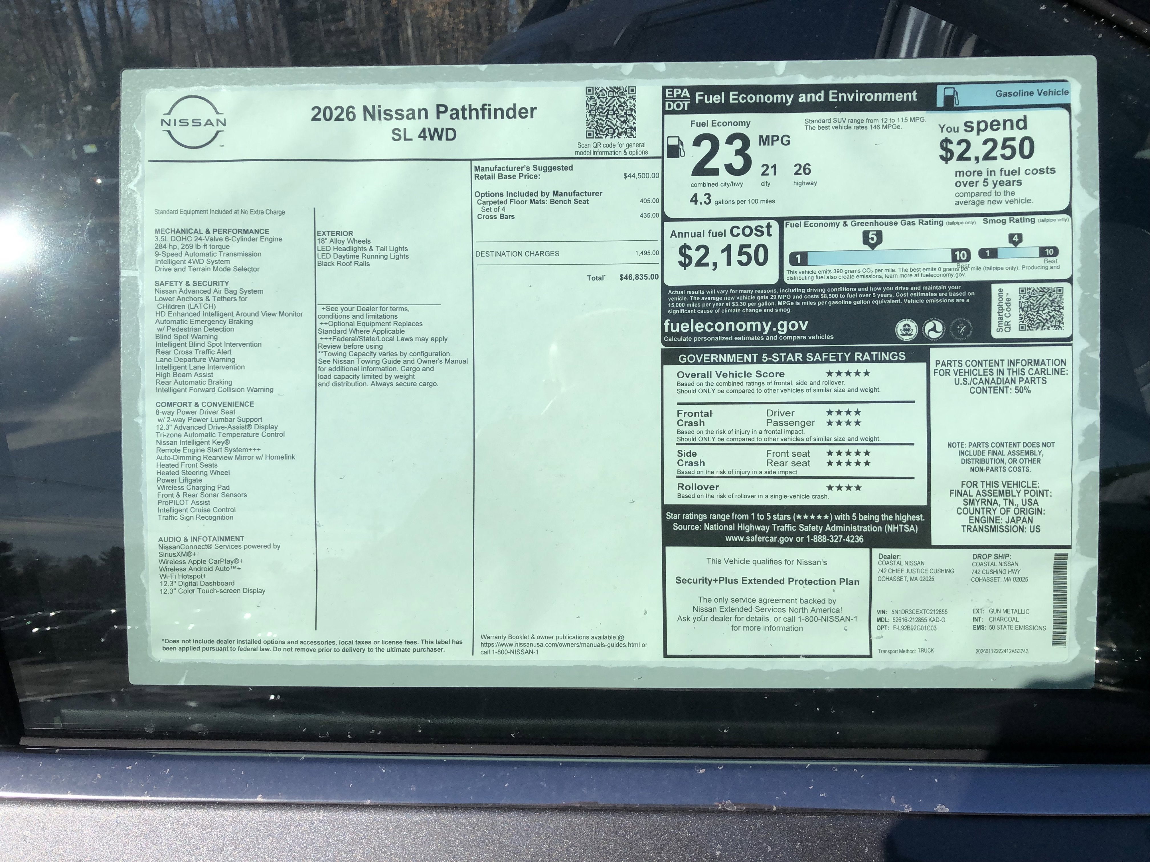 2026 Nissan Pathfinder SL