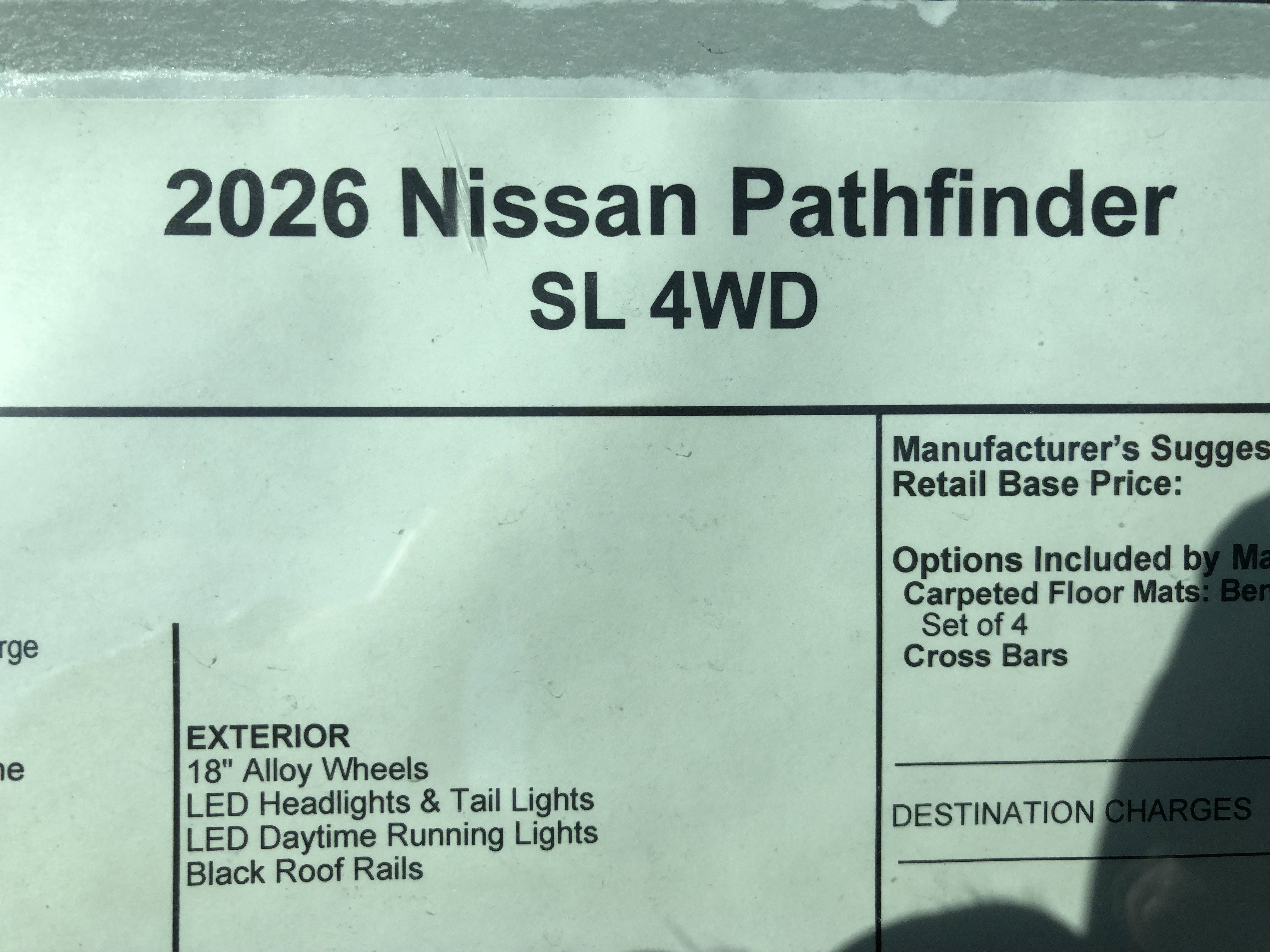 2026 Nissan Pathfinder SL