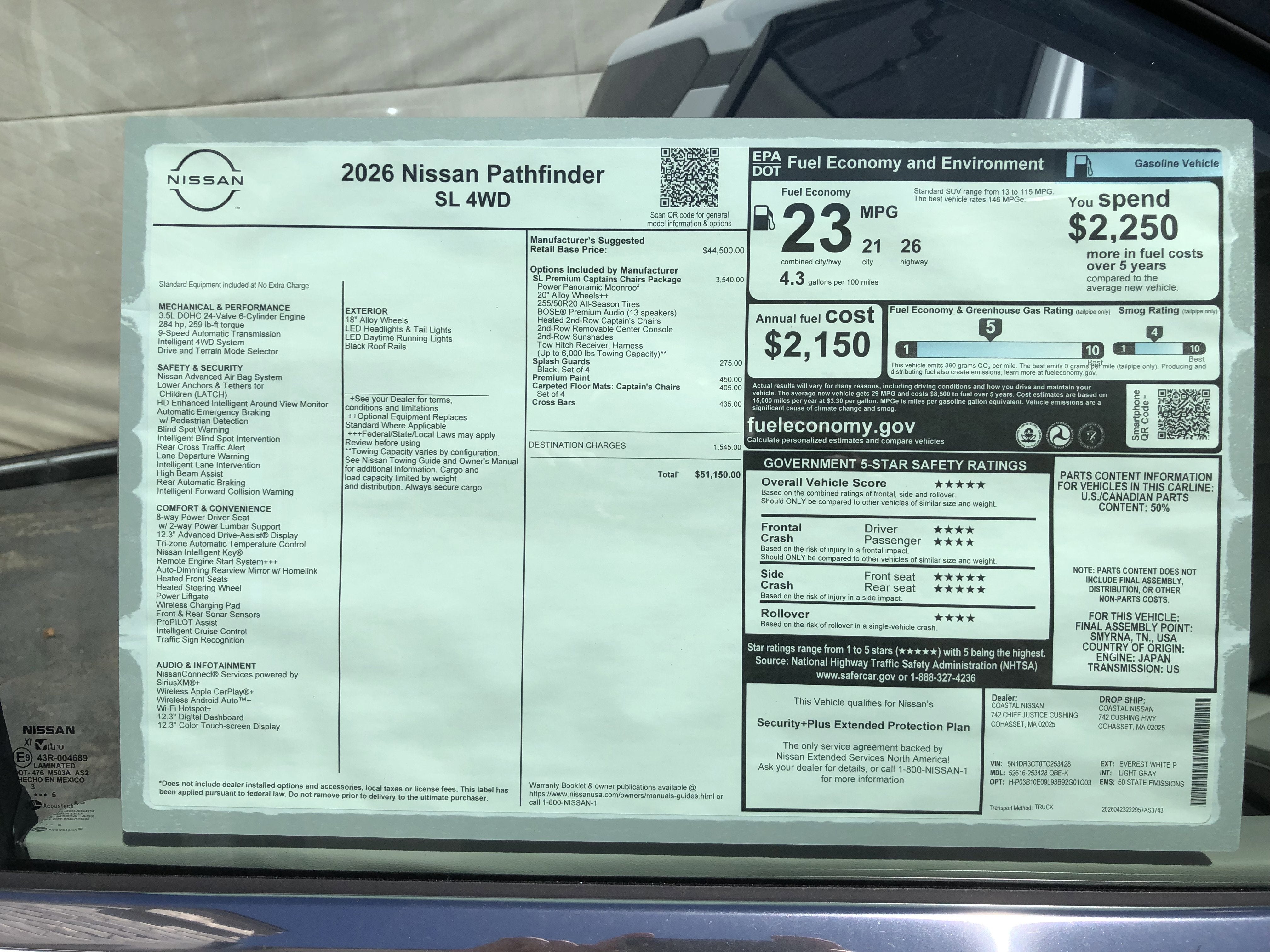 2026 Nissan Pathfinder SL