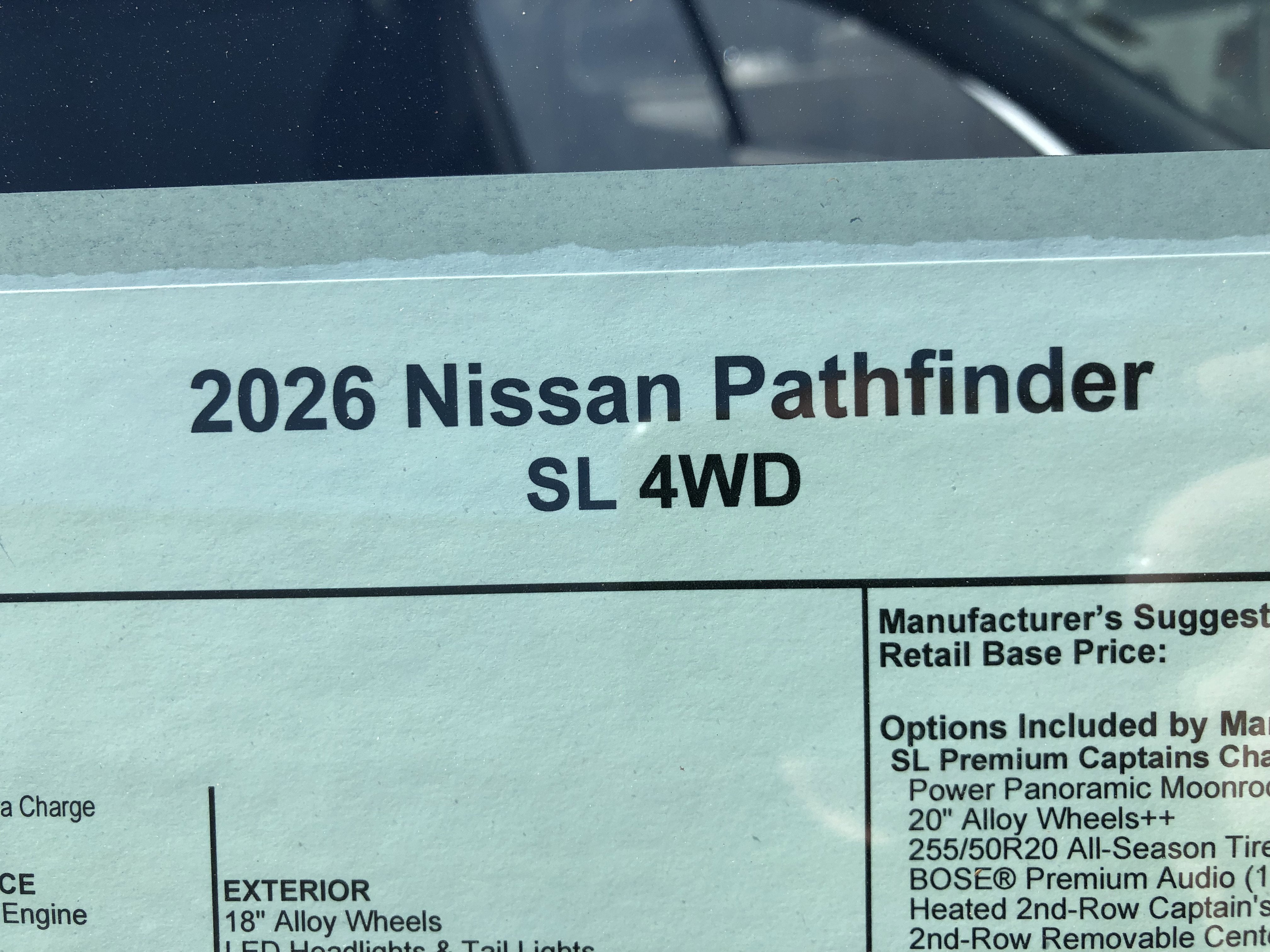 2026 Nissan Pathfinder SL