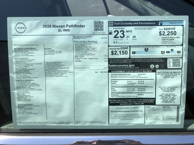 2026 Nissan Pathfinder SL
