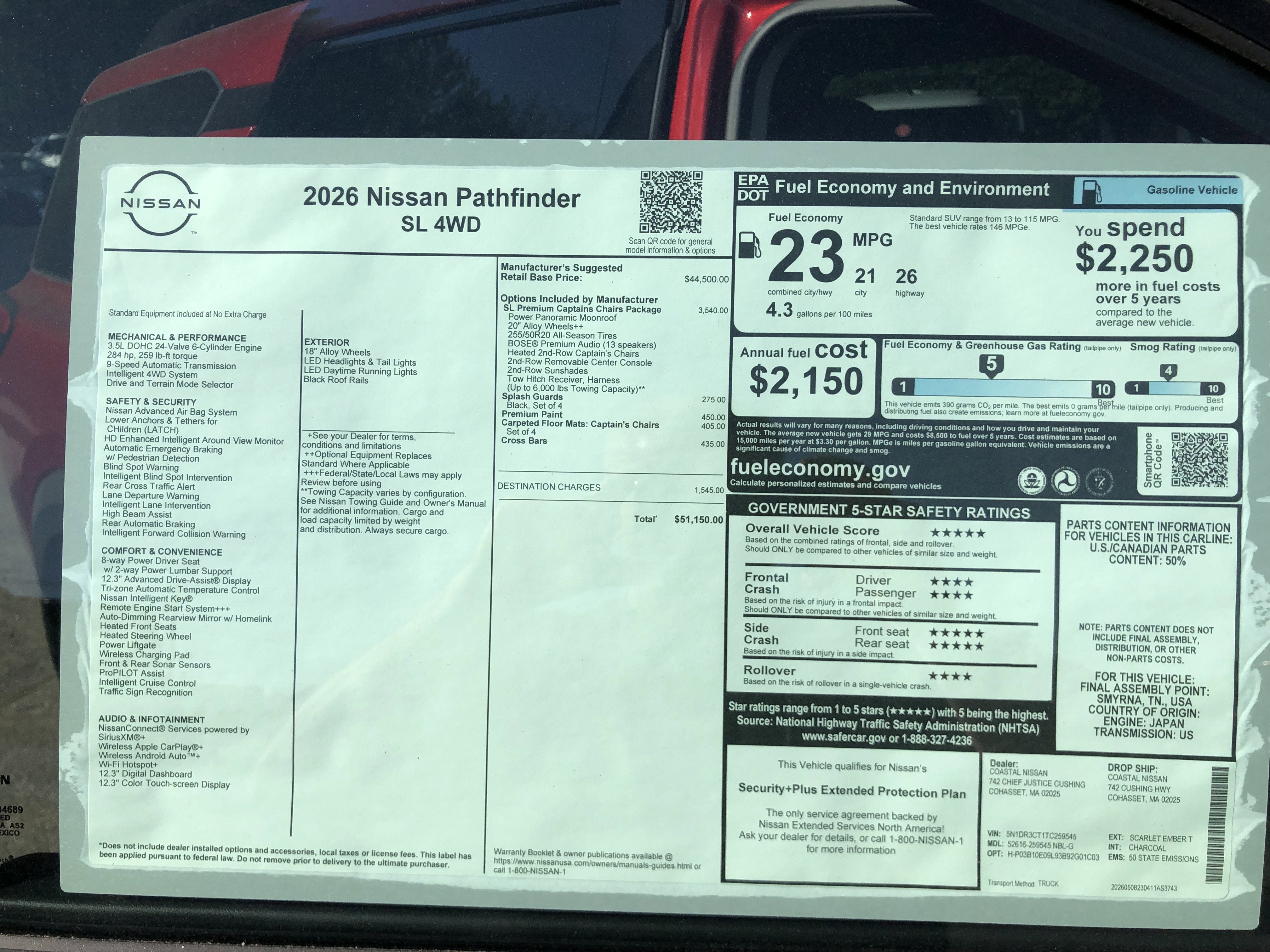 2026 Nissan Pathfinder SL
