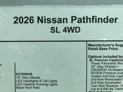 2026 Nissan Pathfinder SL