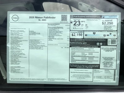 2026 Nissan Pathfinder SL