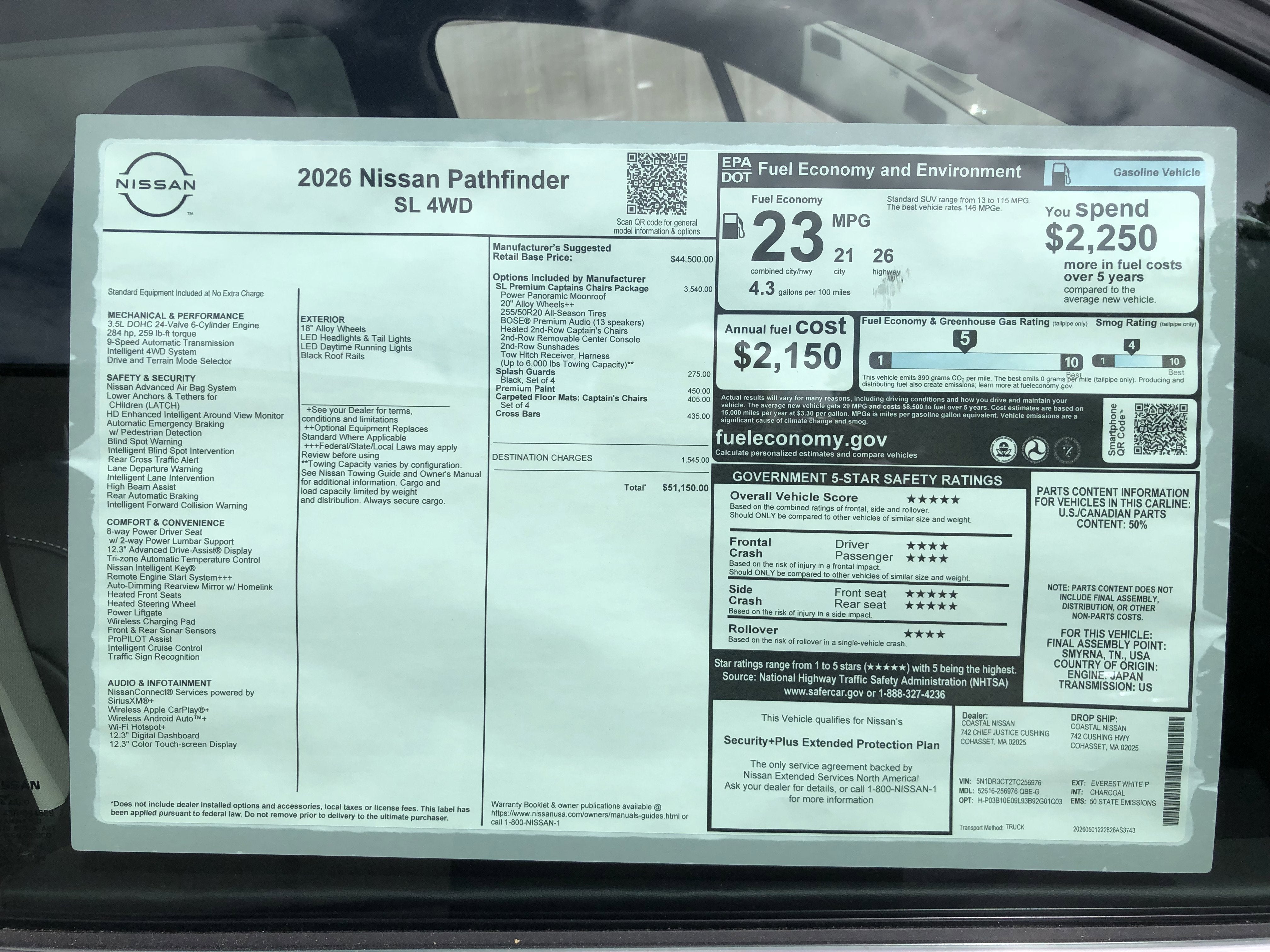 2026 Nissan Pathfinder SL