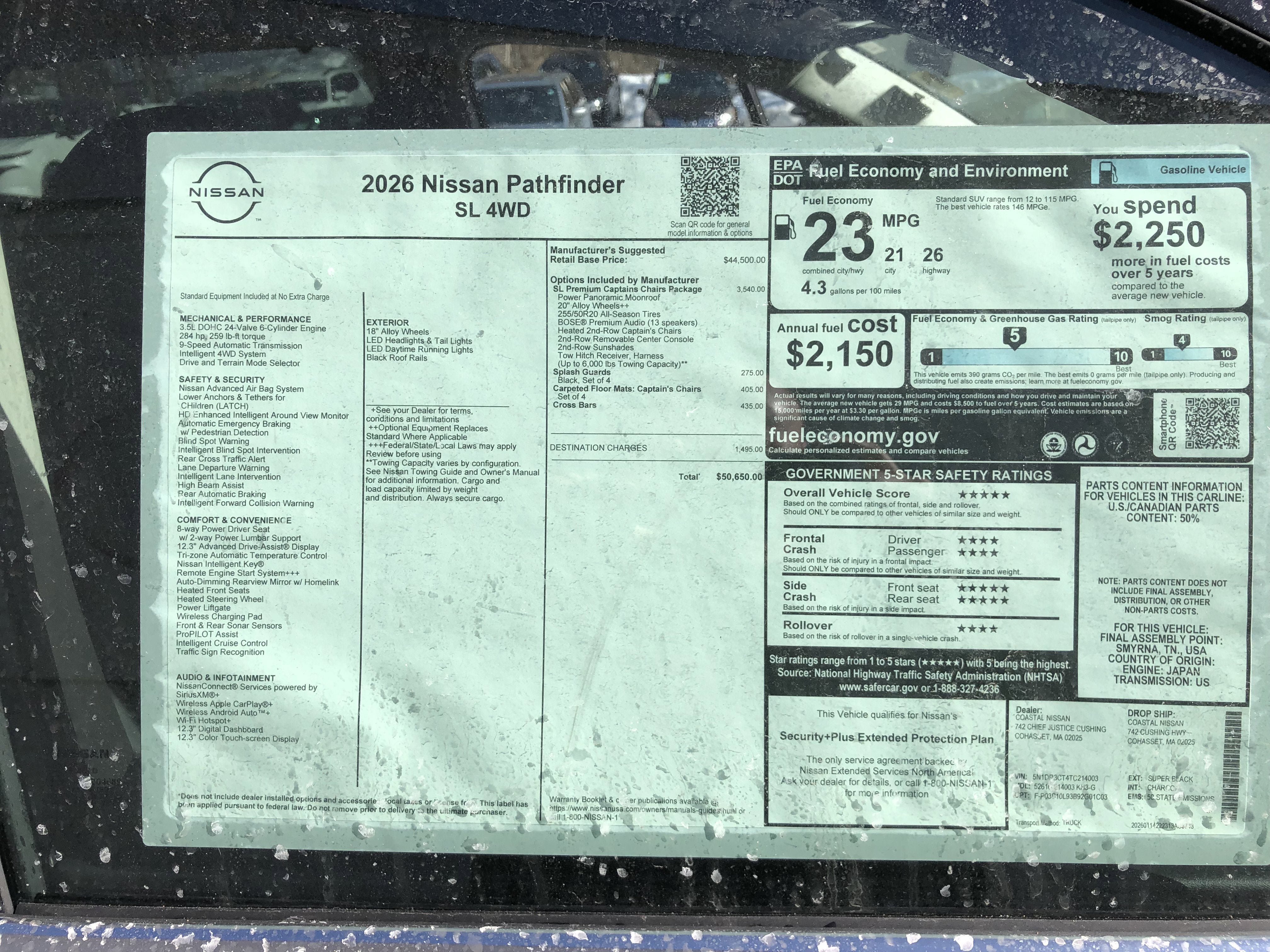 2026 Nissan Pathfinder SL