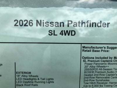 2026 Nissan Pathfinder SL