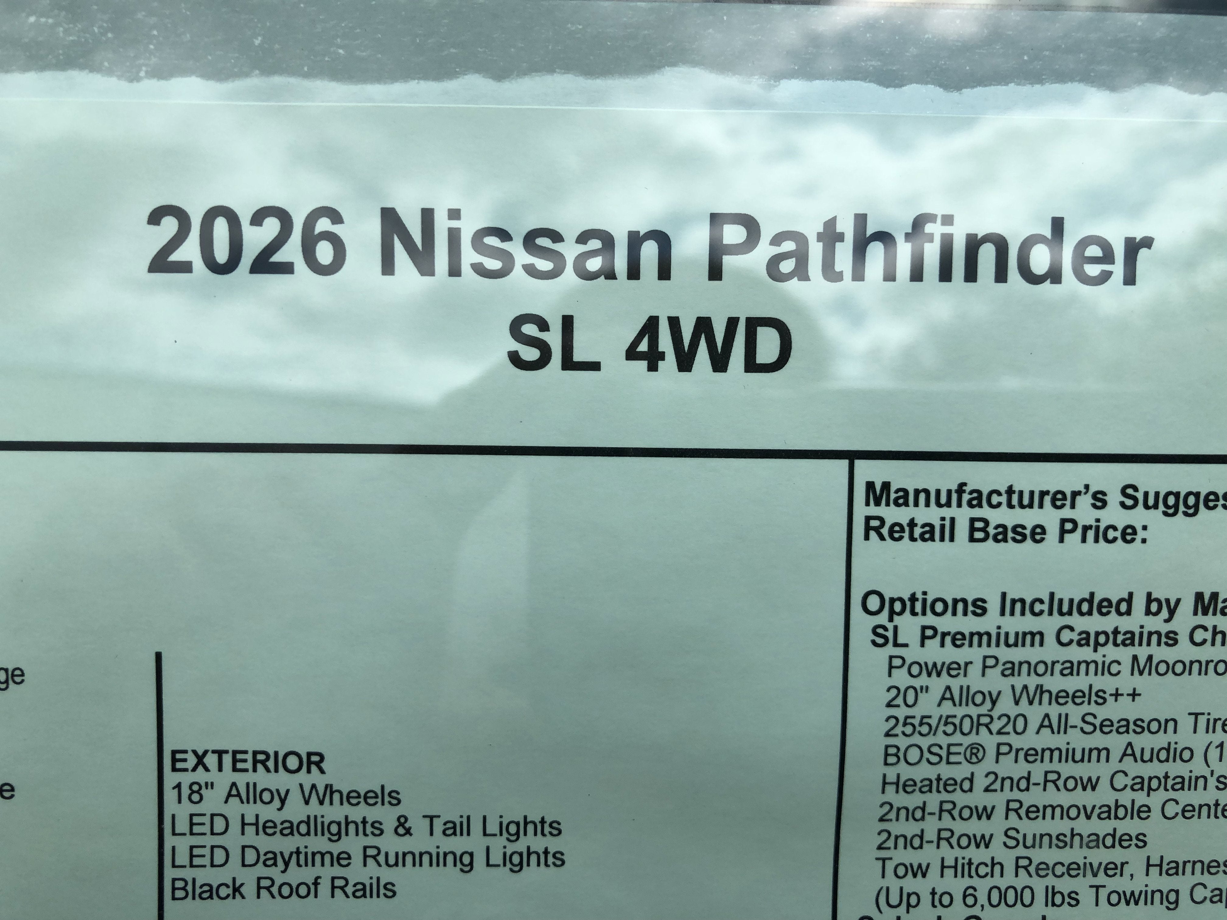 2026 Nissan Pathfinder SL