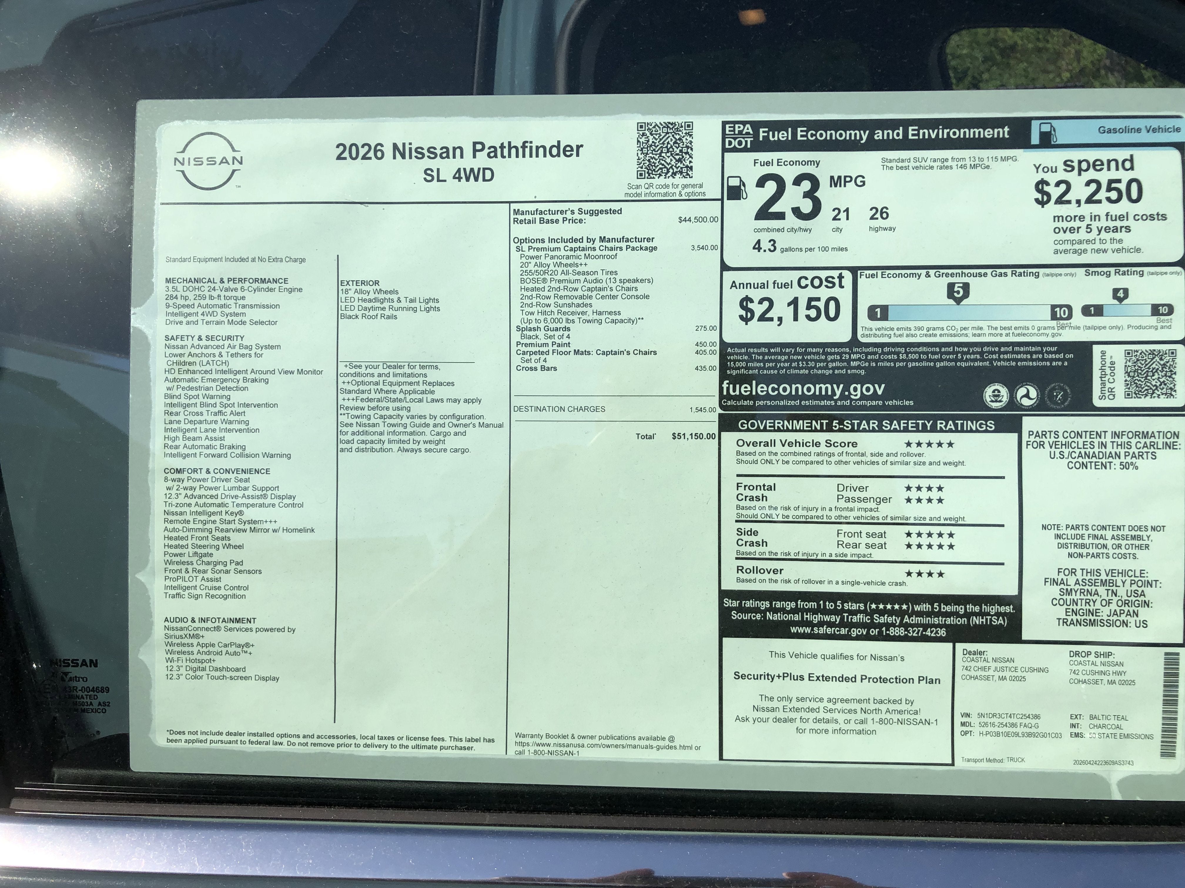 2026 Nissan Pathfinder SL