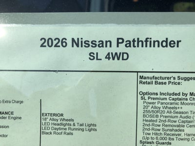 2026 Nissan Pathfinder SL