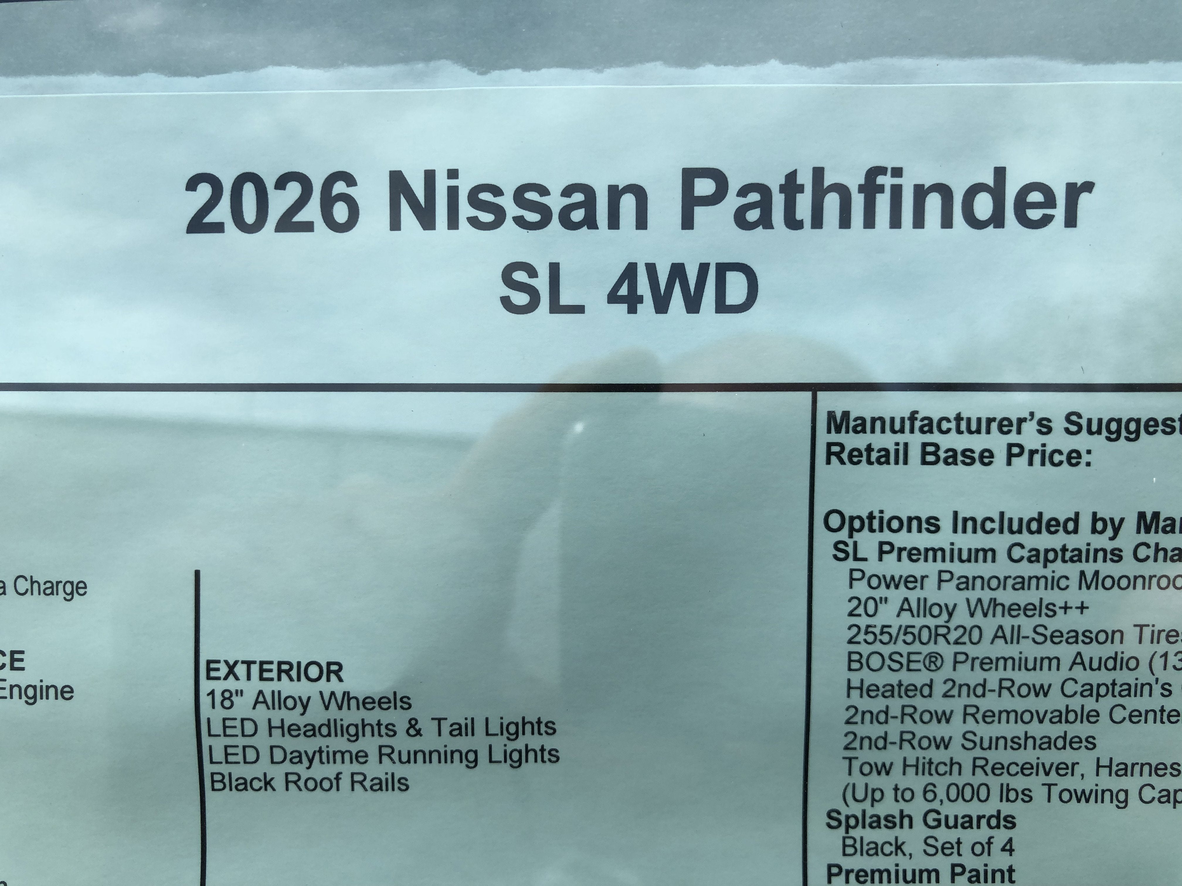 2026 Nissan Pathfinder SL