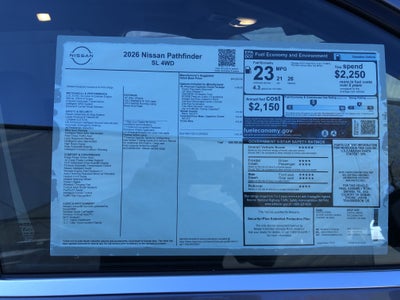 2026 Nissan Pathfinder SL