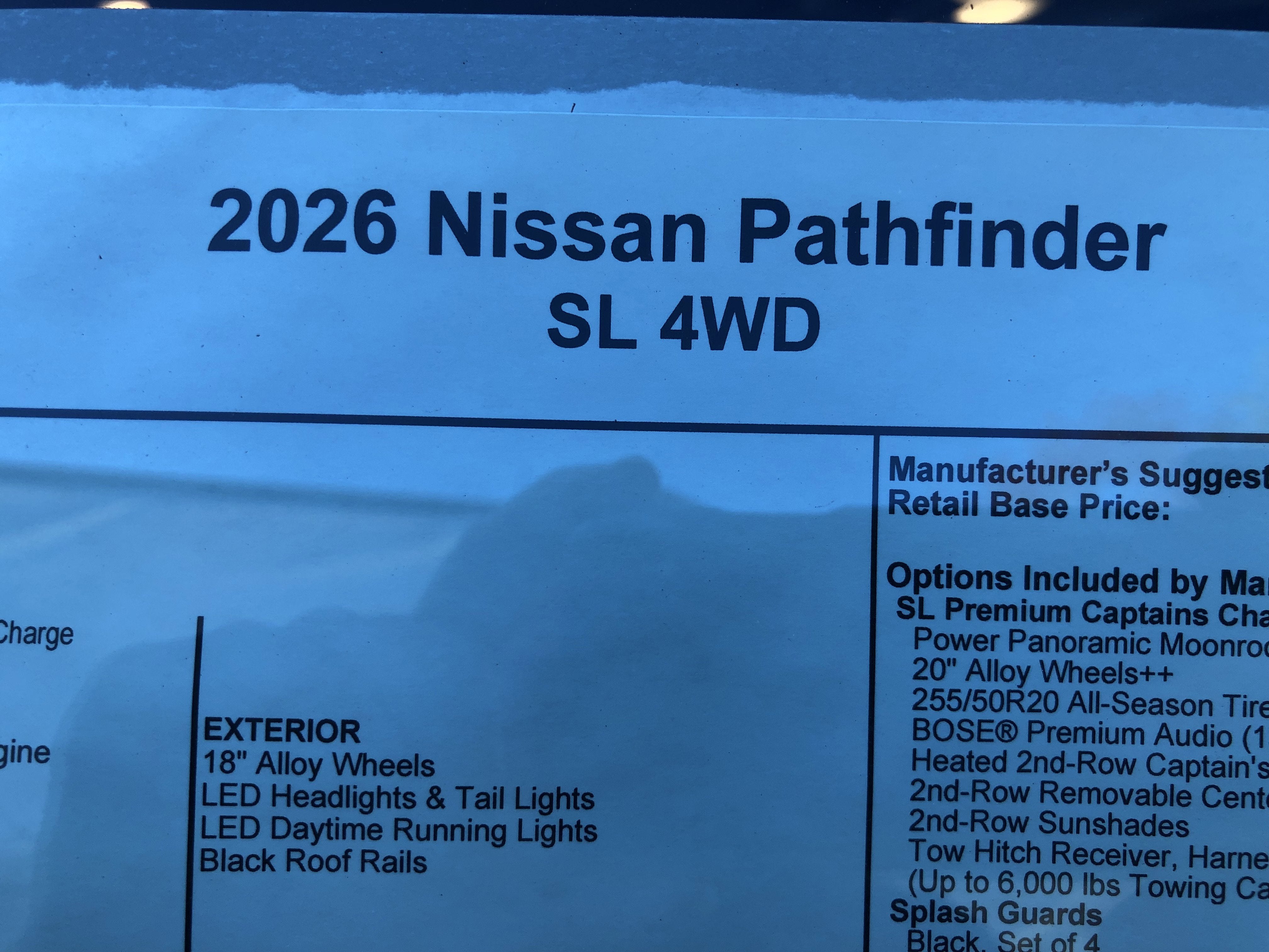 2026 Nissan Pathfinder SL