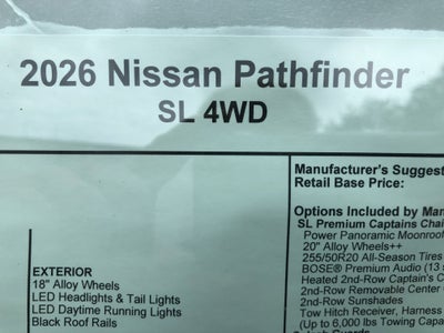 2026 Nissan Pathfinder SL