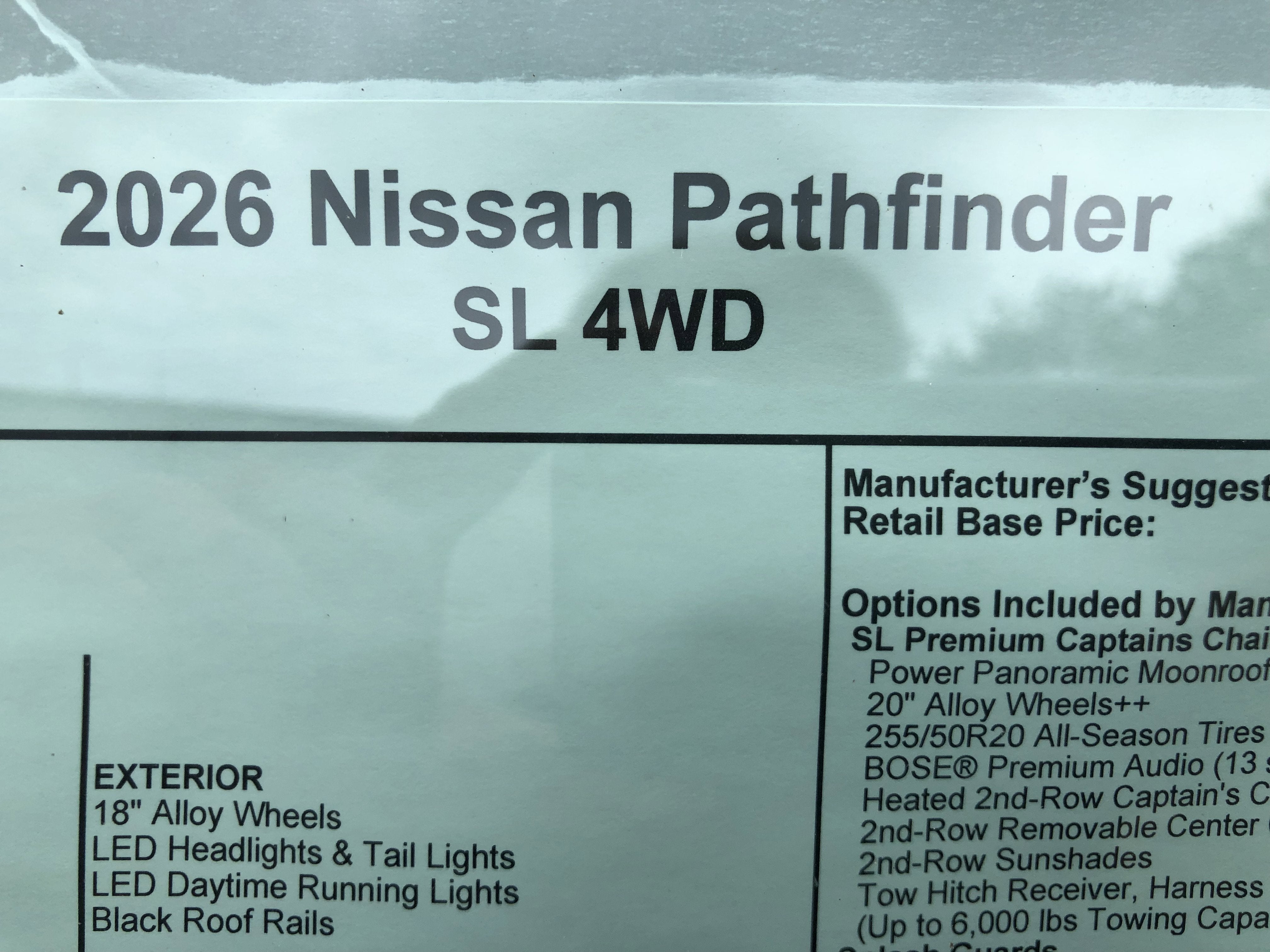 2026 Nissan Pathfinder SL