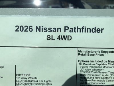 2026 Nissan Pathfinder SL