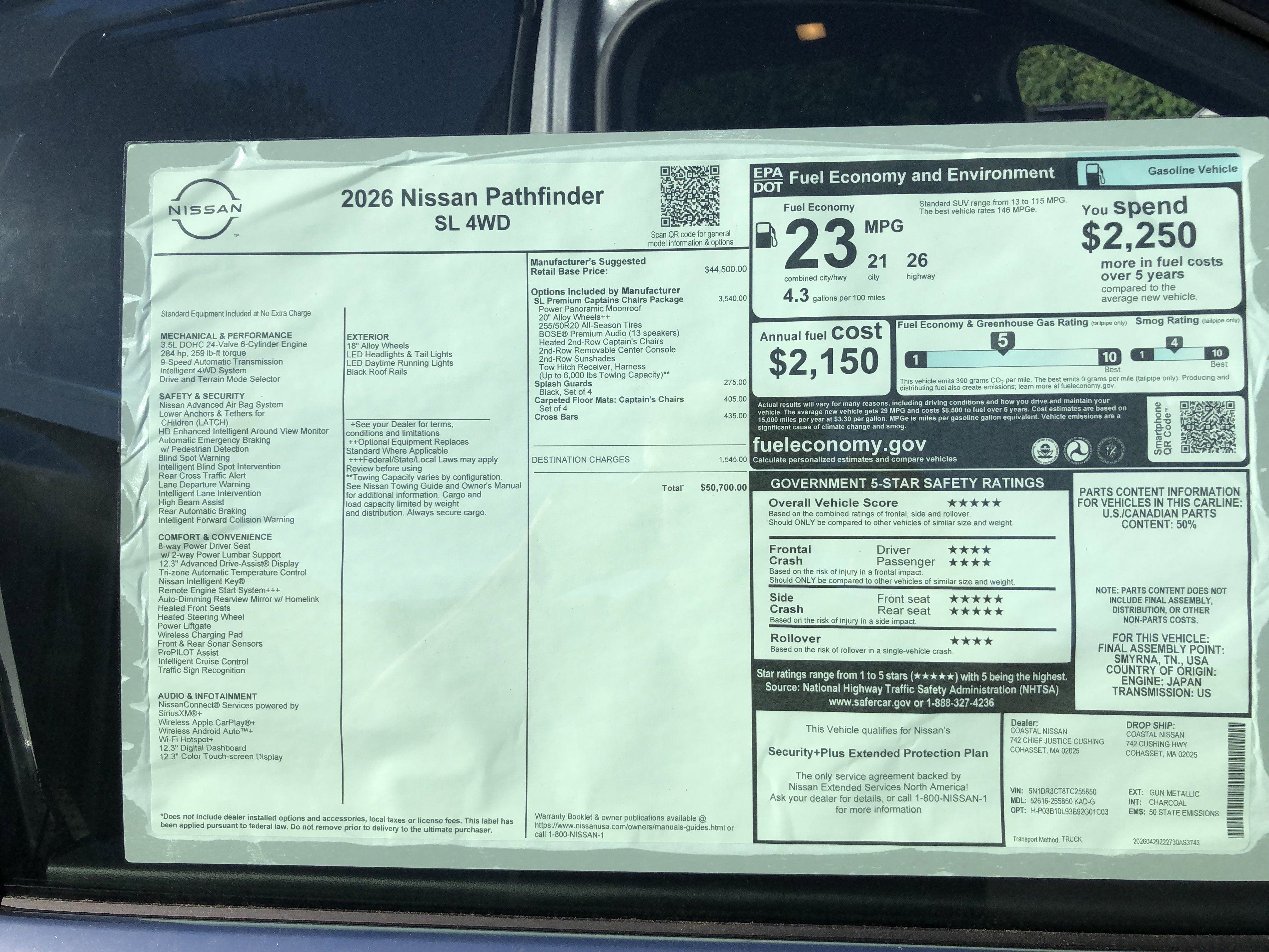 2026 Nissan Pathfinder SL
