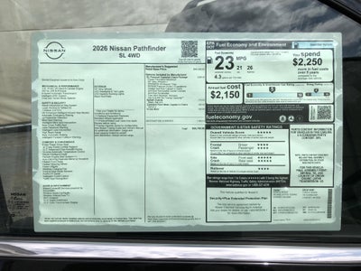 2026 Nissan Pathfinder SL