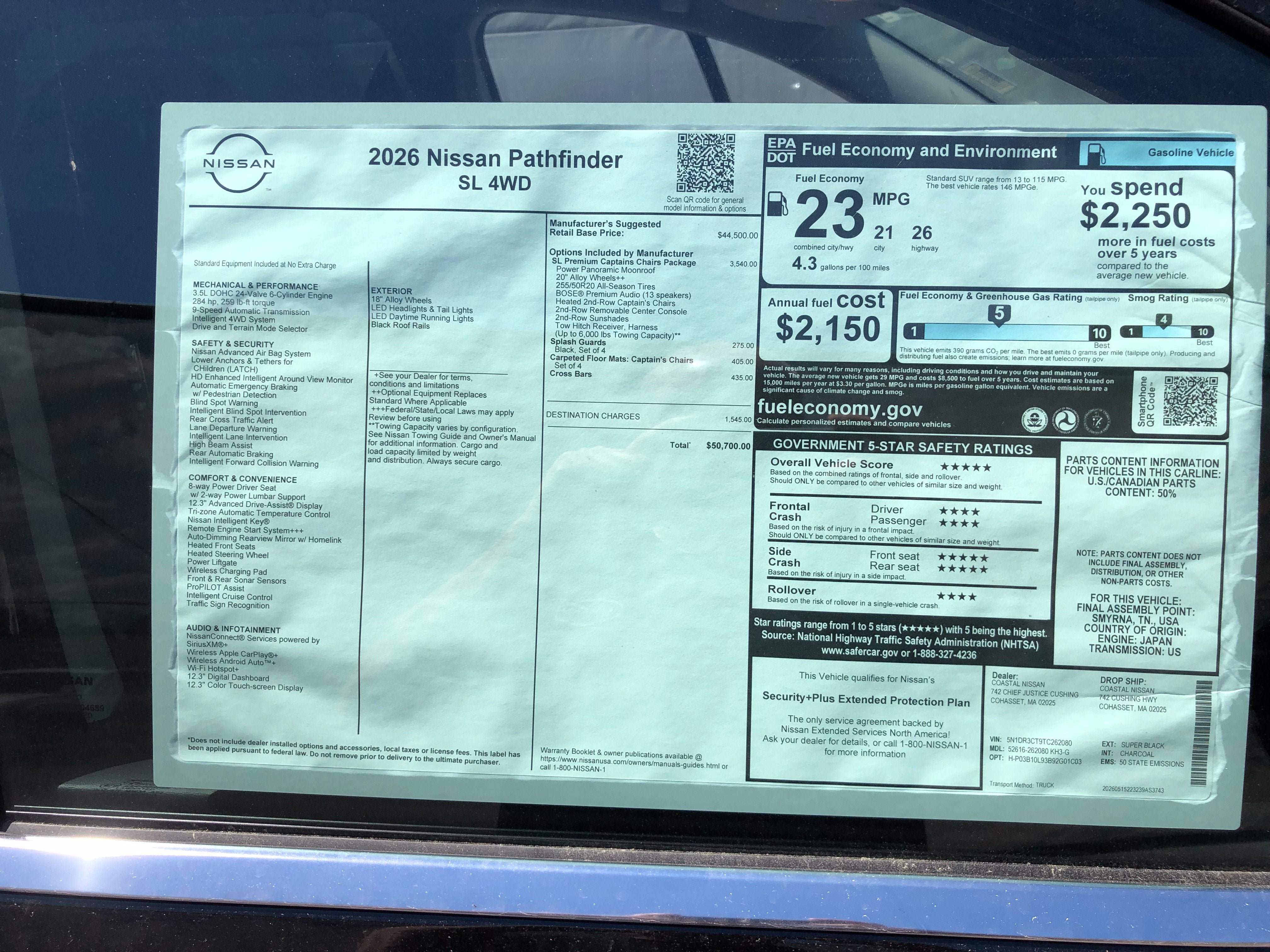 2026 Nissan Pathfinder SL