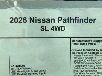 2026 Nissan Pathfinder SL