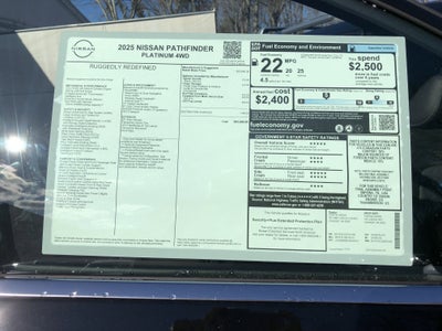 2025 Nissan Pathfinder Platinum