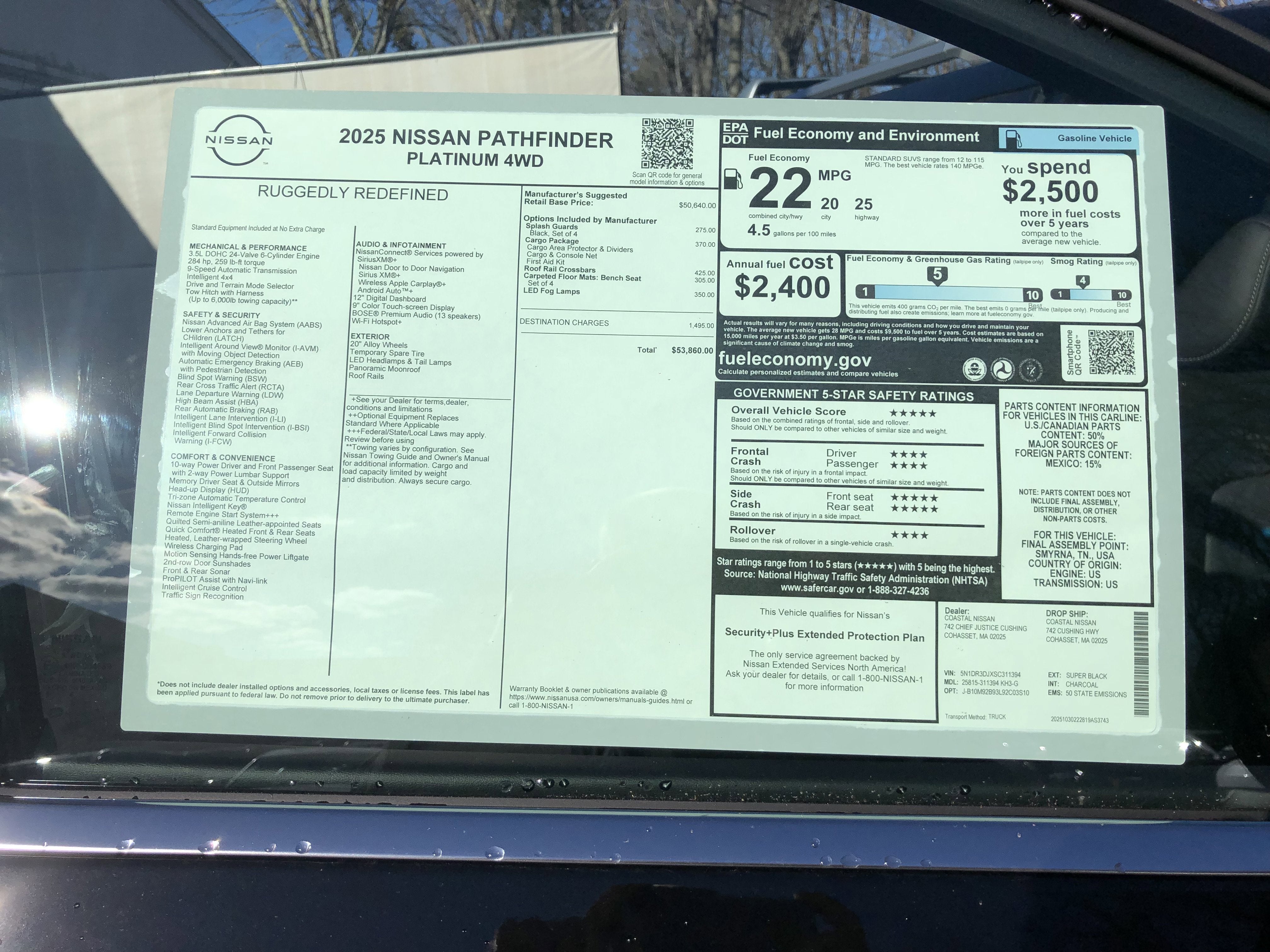 2025 Nissan Pathfinder Platinum