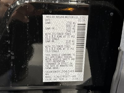 2026 Nissan Pathfinder Platinum