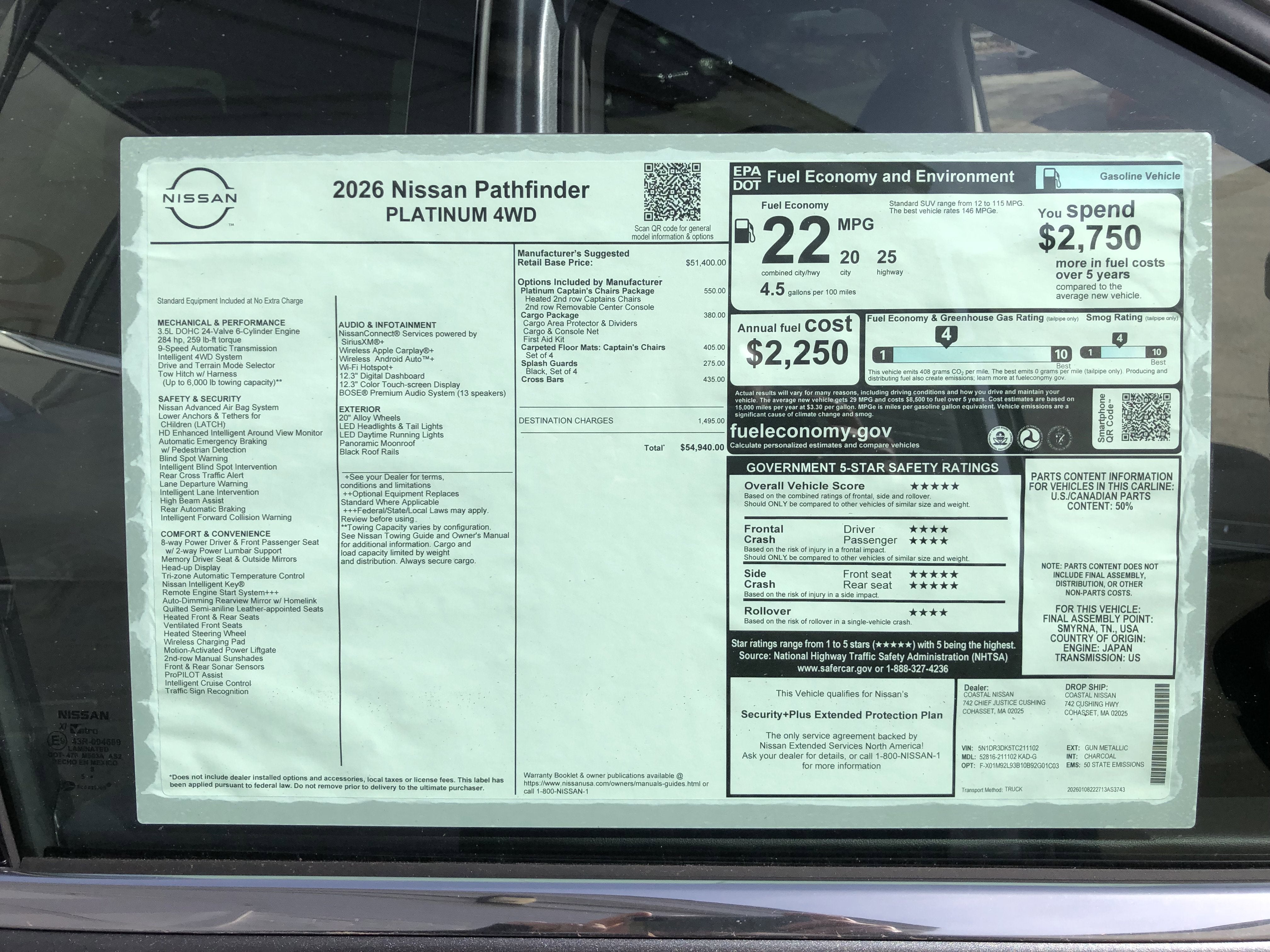 2026 Nissan Pathfinder Platinum