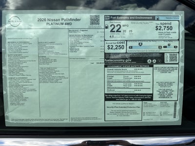 2026 Nissan Pathfinder Platinum