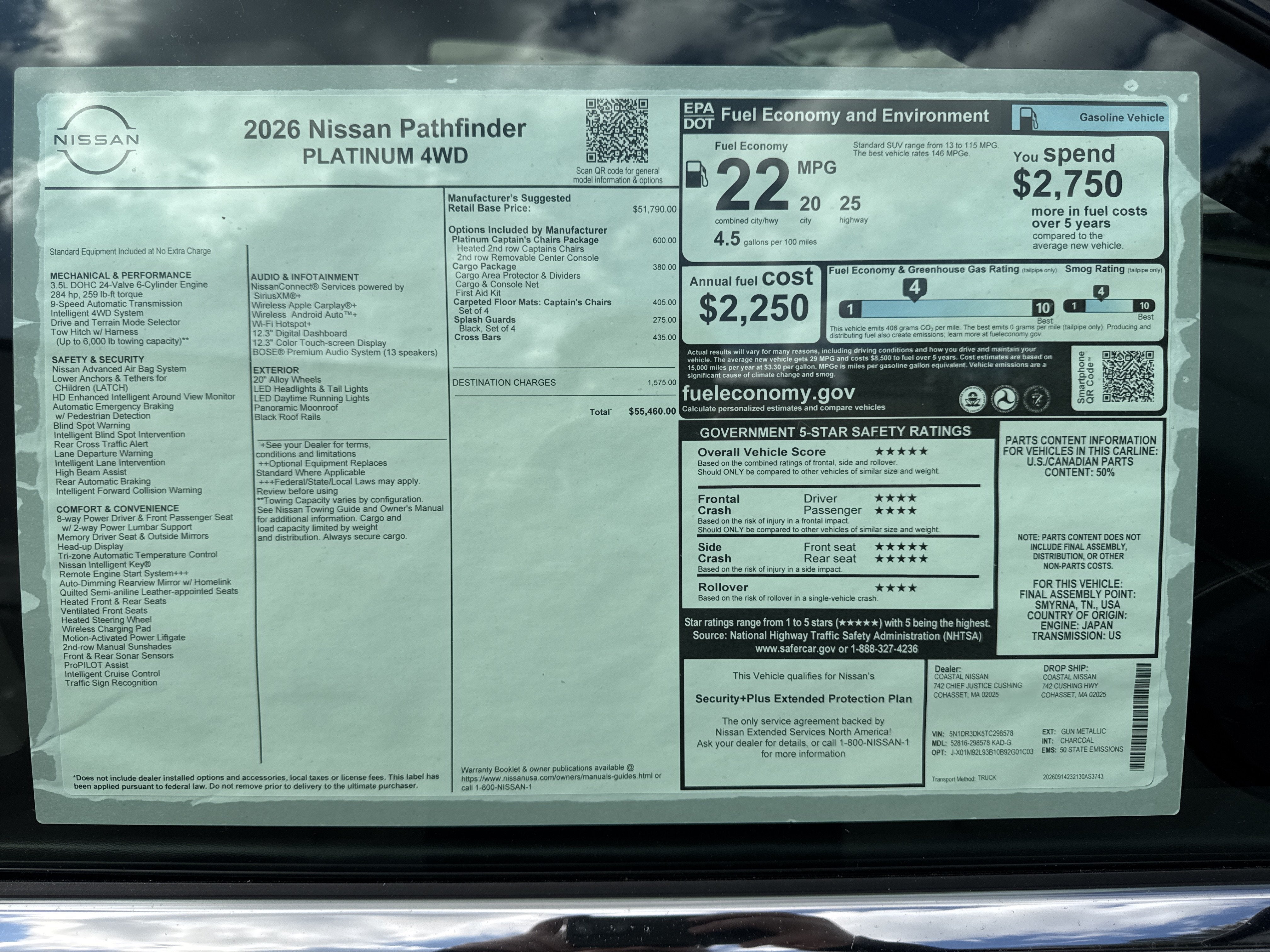 2026 Nissan Pathfinder Platinum