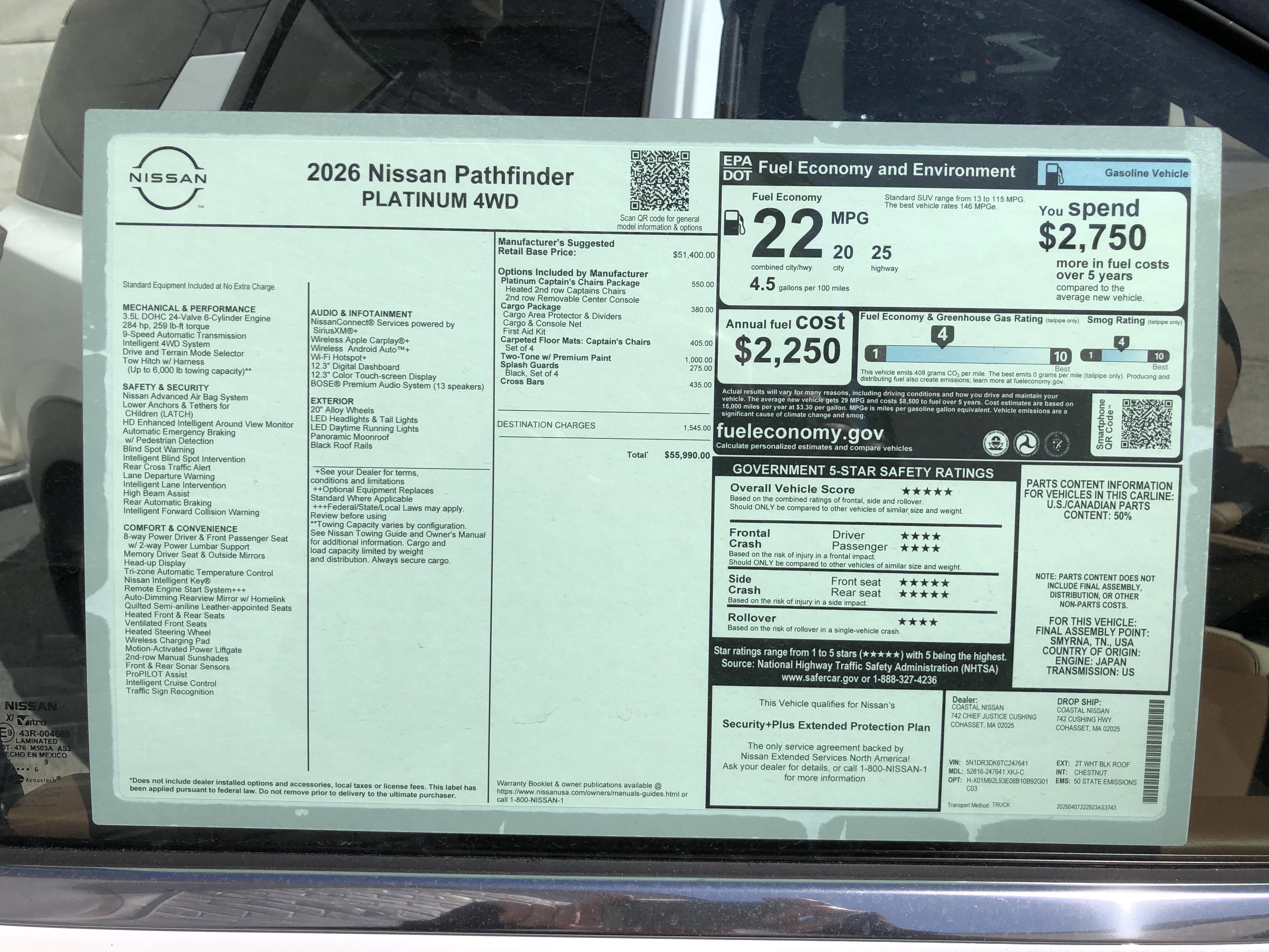 2026 Nissan Pathfinder Platinum