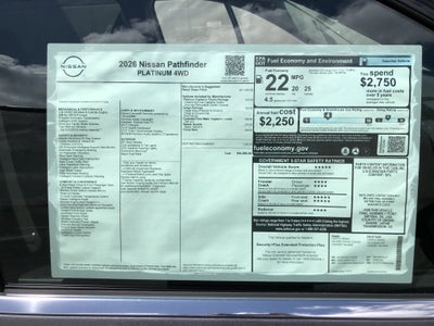 2026 Nissan Pathfinder Platinum