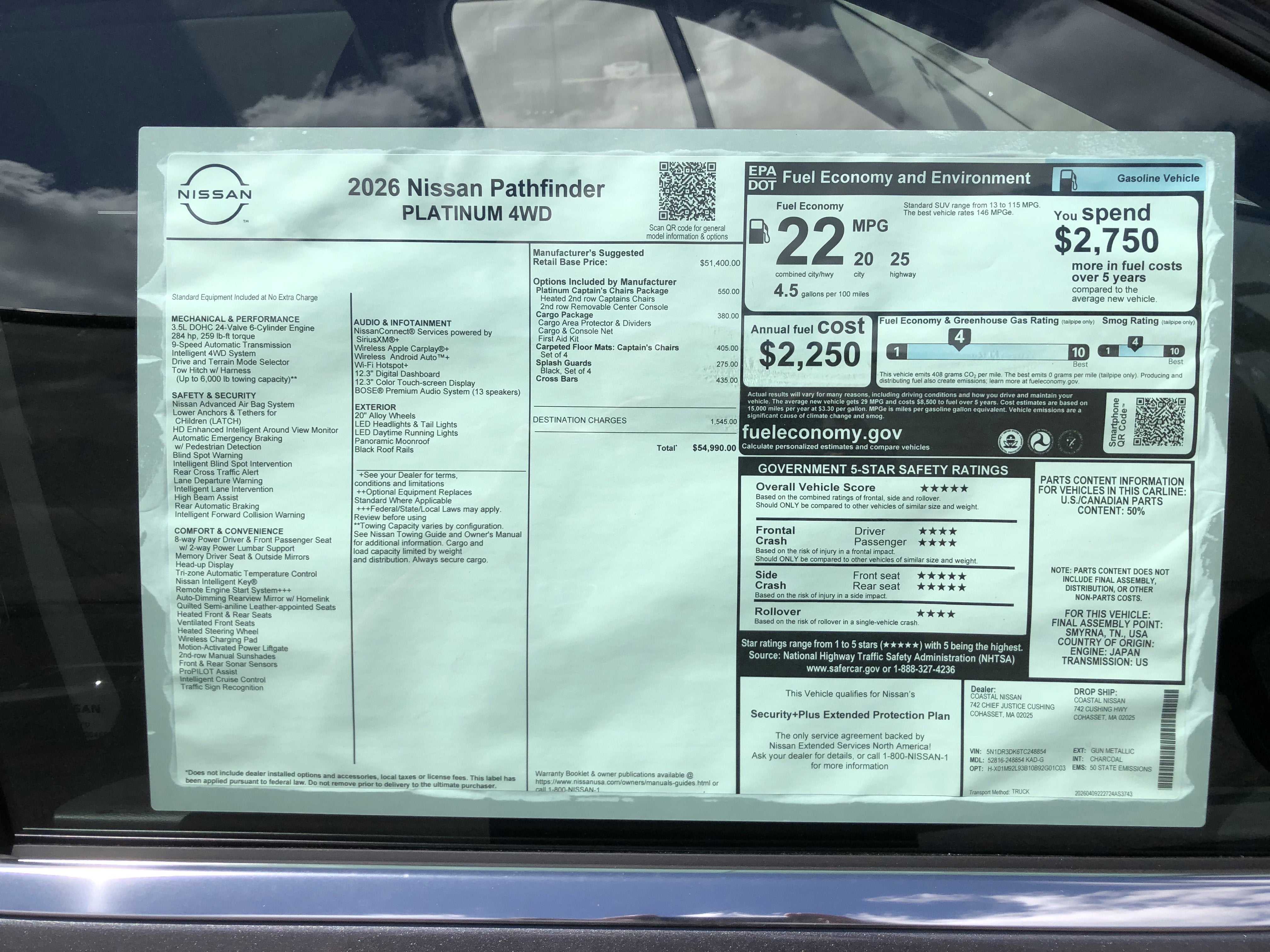2026 Nissan Pathfinder Platinum