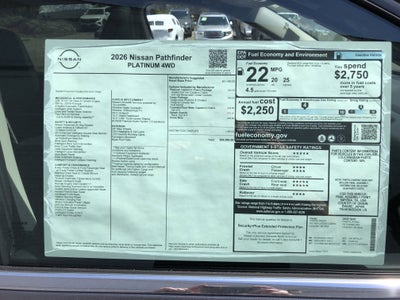 2026 Nissan Pathfinder Platinum