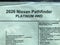 2026 Nissan Pathfinder Platinum