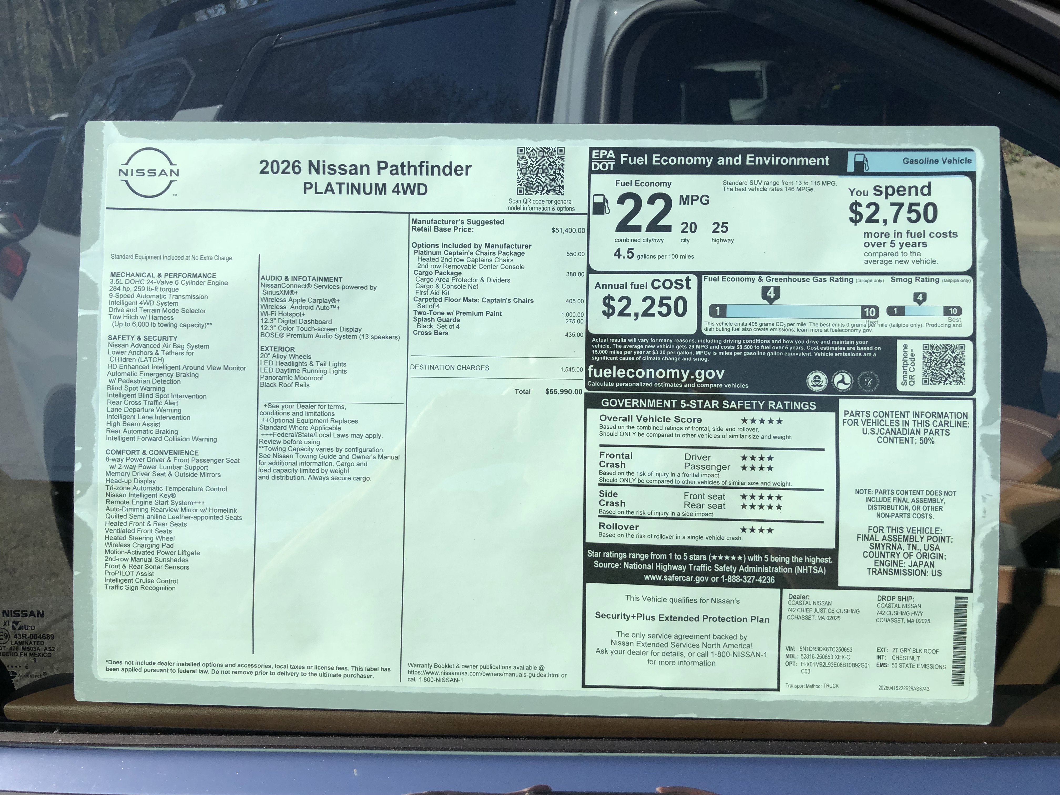 2026 Nissan Pathfinder Platinum