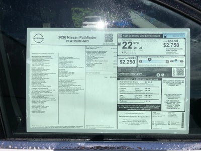 2026 Nissan Pathfinder Platinum