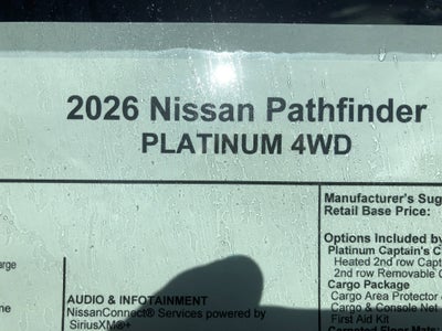 2026 Nissan Pathfinder Platinum