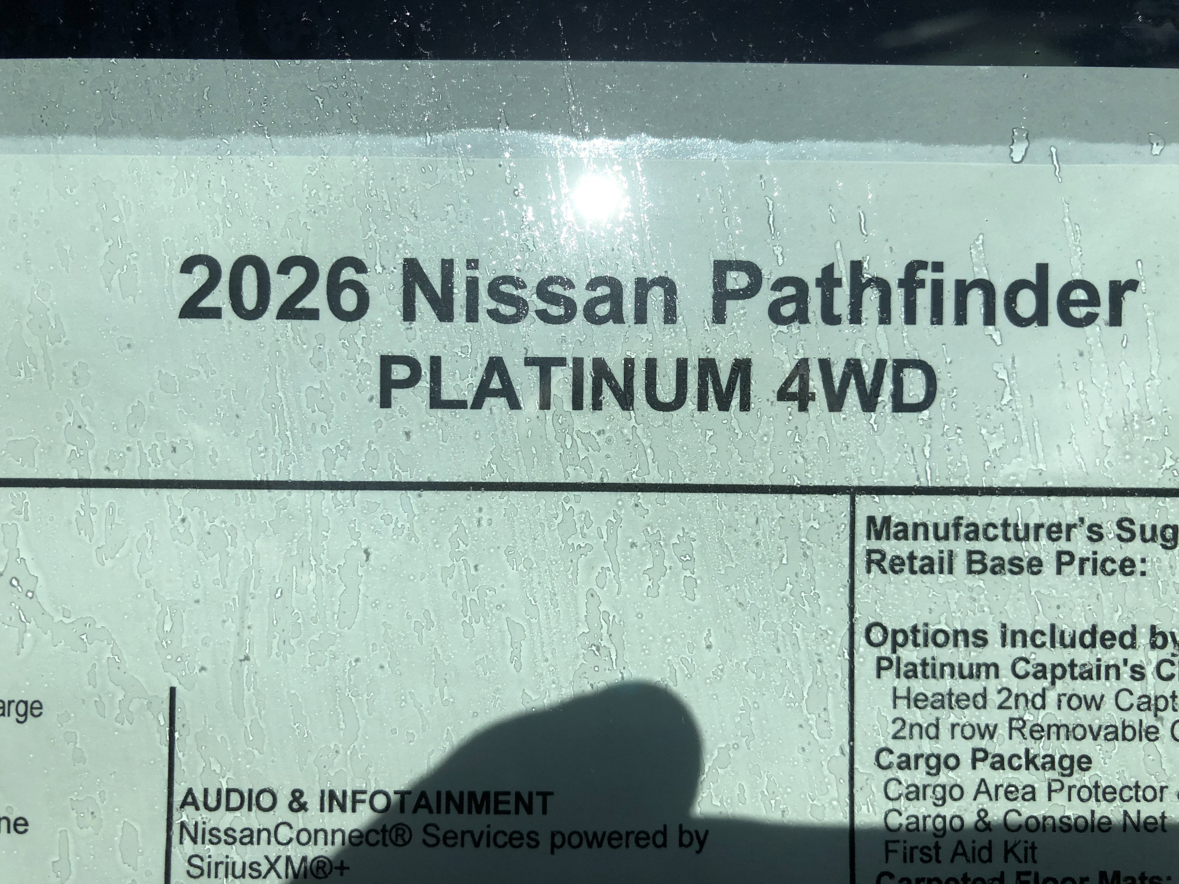 2026 Nissan Pathfinder Platinum