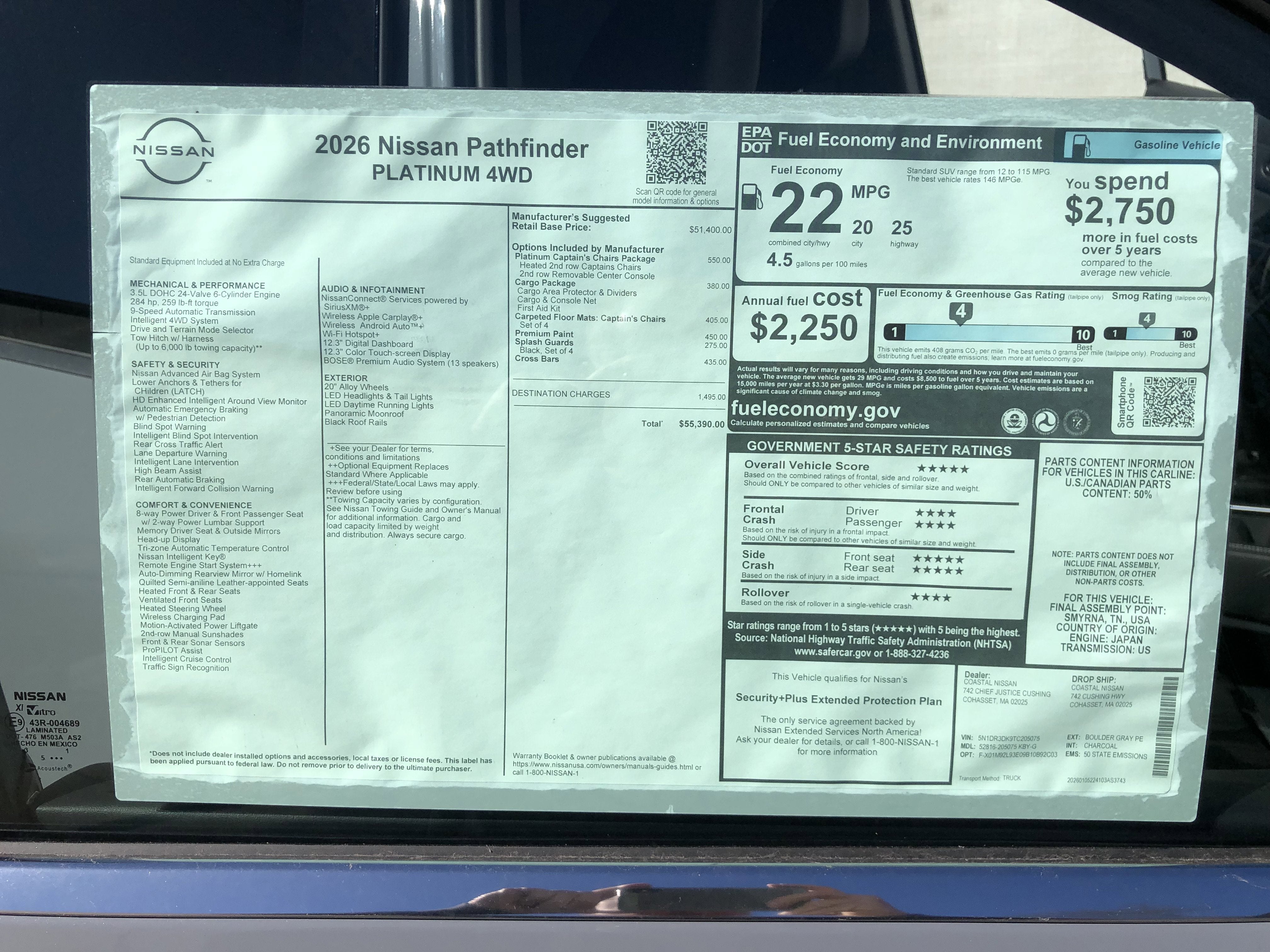 2026 Nissan Pathfinder Platinum