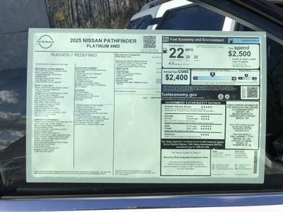2025 Nissan Pathfinder Platinum