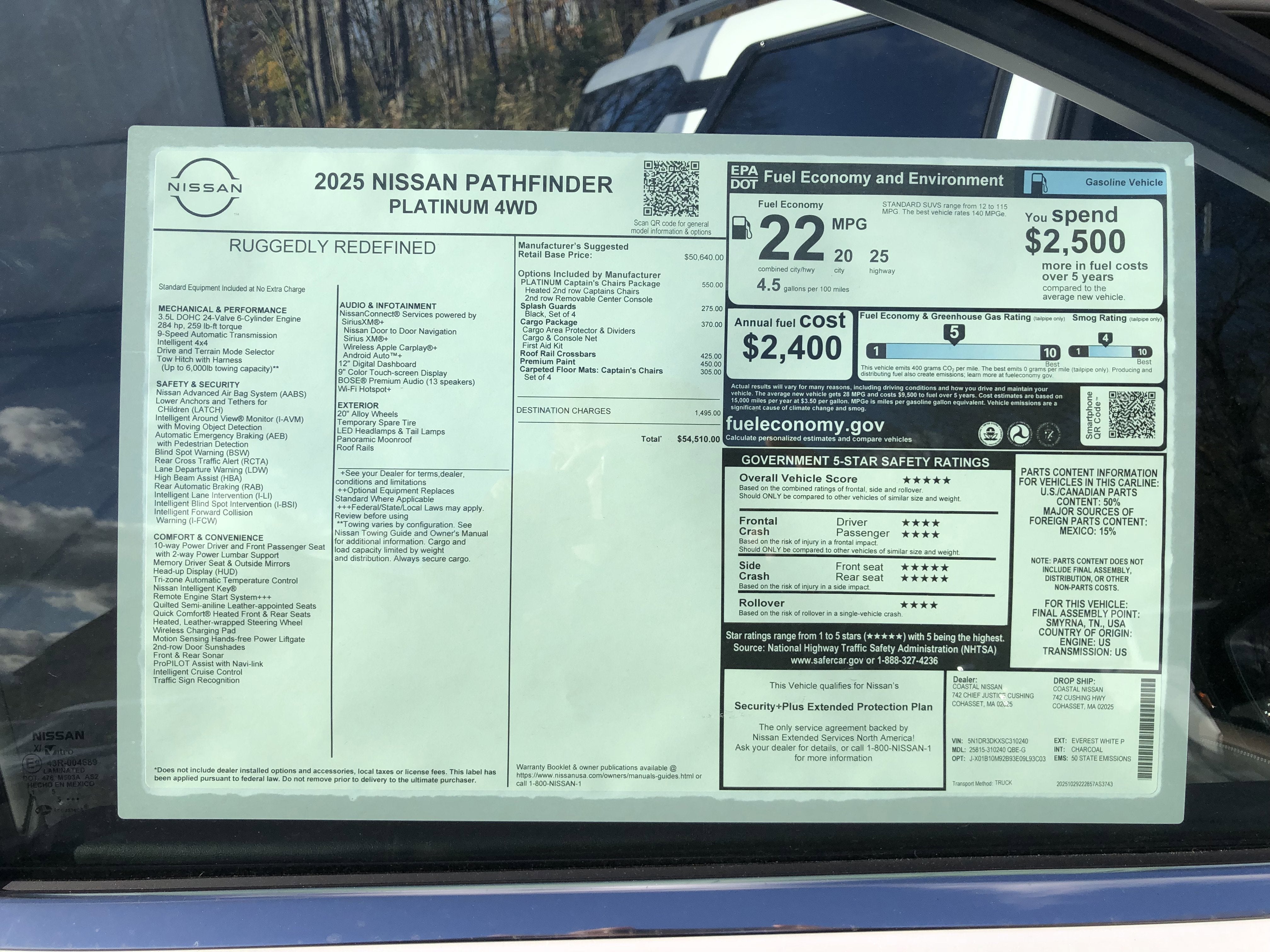 2025 Nissan Pathfinder Platinum